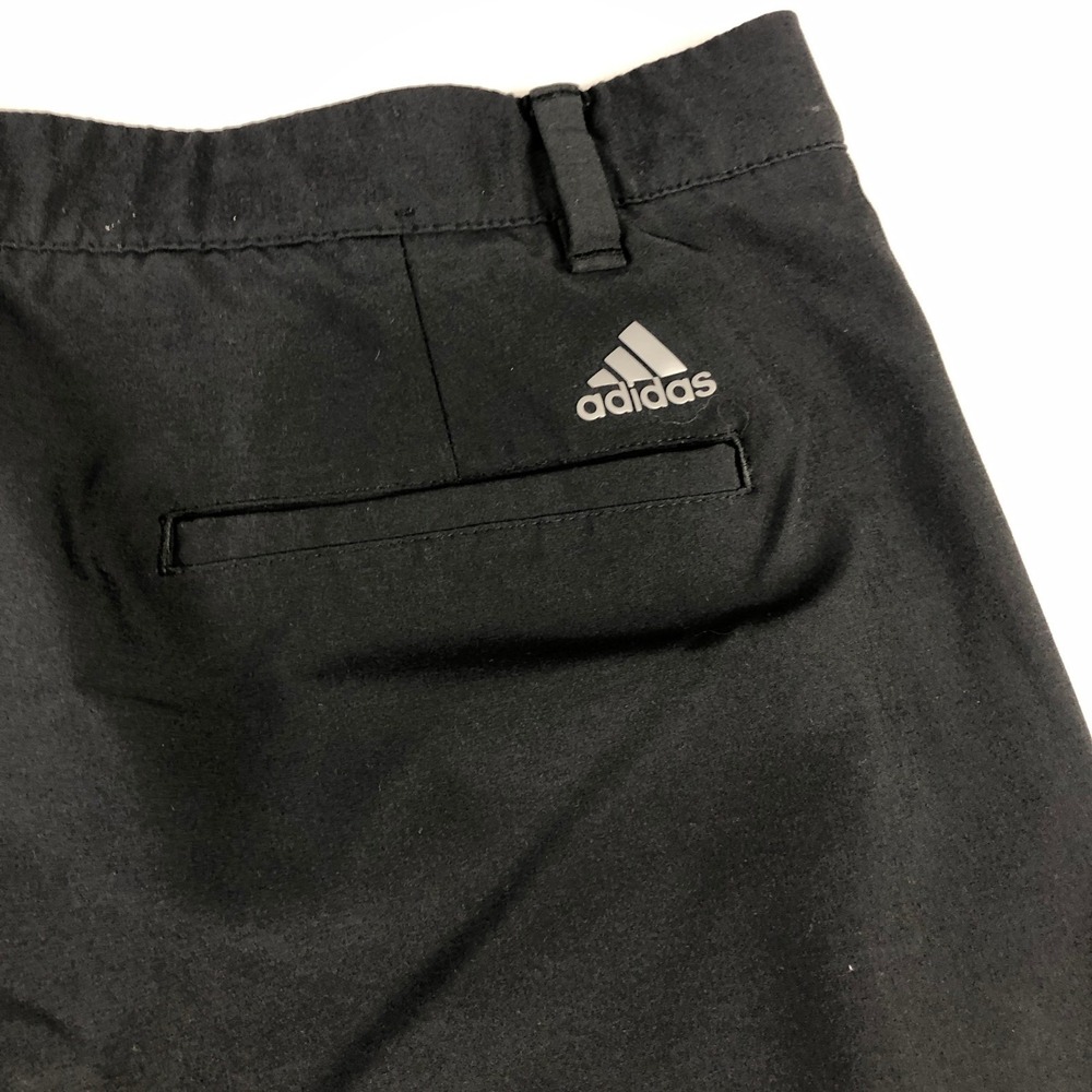 Adidas Mens Black Stretch Golf Shorts 36" Stretchy Performance Grip Waist - Picture 3 of 10